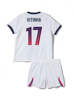 Paris Saint-Germain Vitinha #17 Replika Borta Kläder Barn 2026-27 Kortärmad (+ byxor)